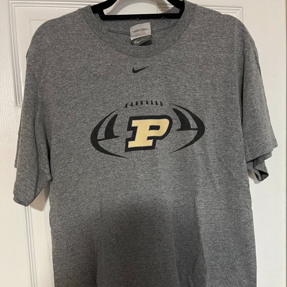 Purdue Nike Football Grey T Shirt M